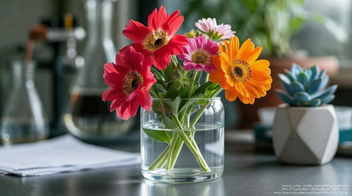 Cut flowers staying fresh with K-SAP